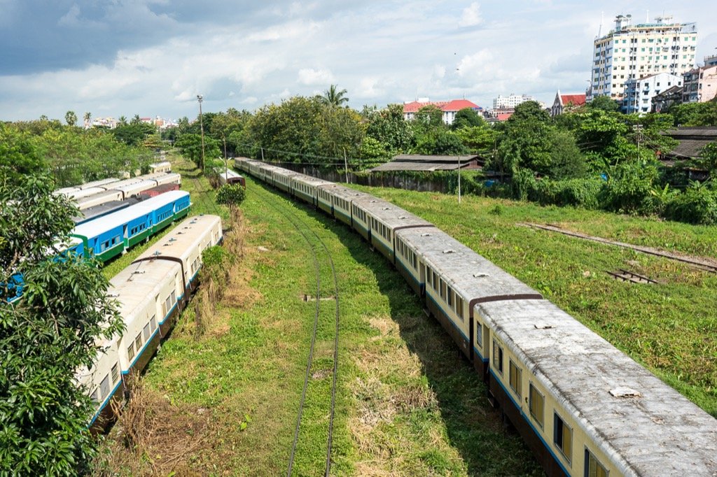 Trains in Yangon