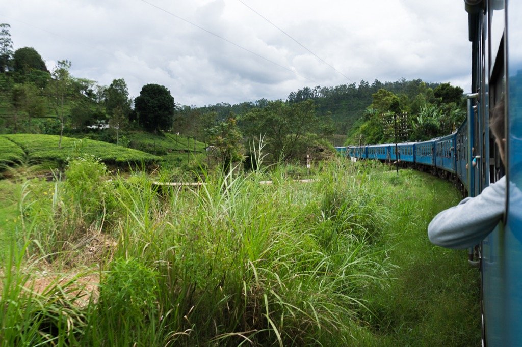 Train ride from Ella to Kandy