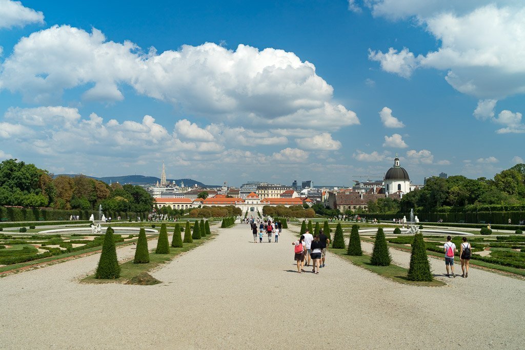 View of the city from the Belvedere.