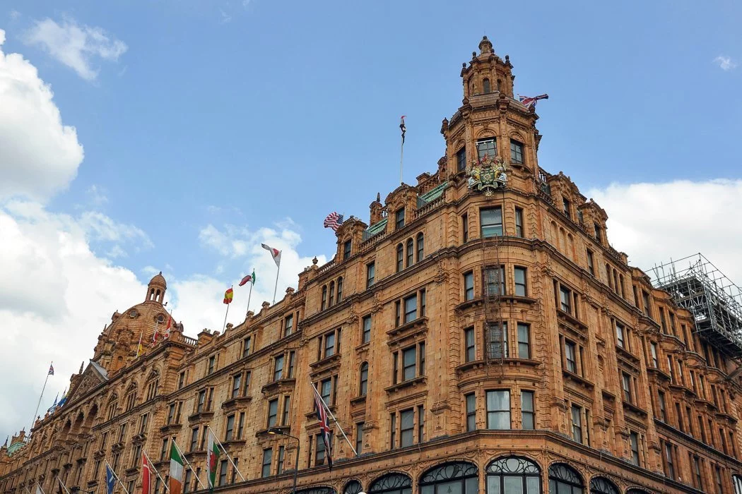 Photo of the Historic Harrods department store in London