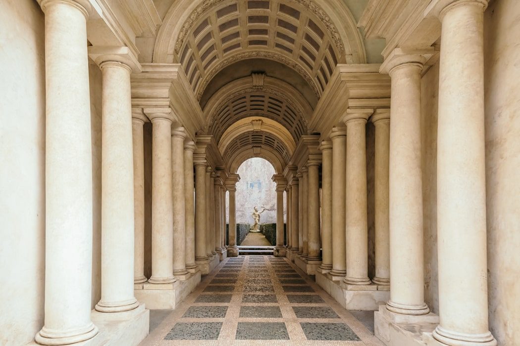 Portico of the Galleria Spada in Rome