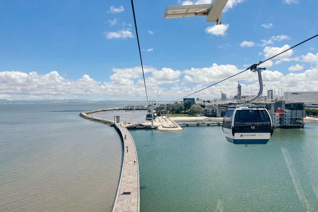 View of the Parque das Nações from the cable car