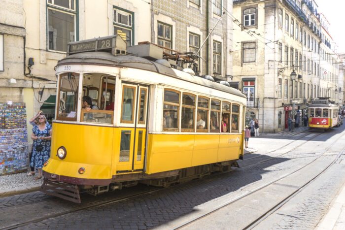 Tram line 28E in Lisbon